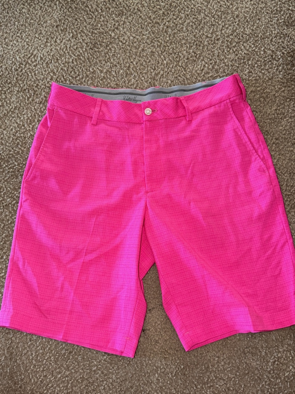 Walter Hagen Hot Pink Athletic Golf Shorts